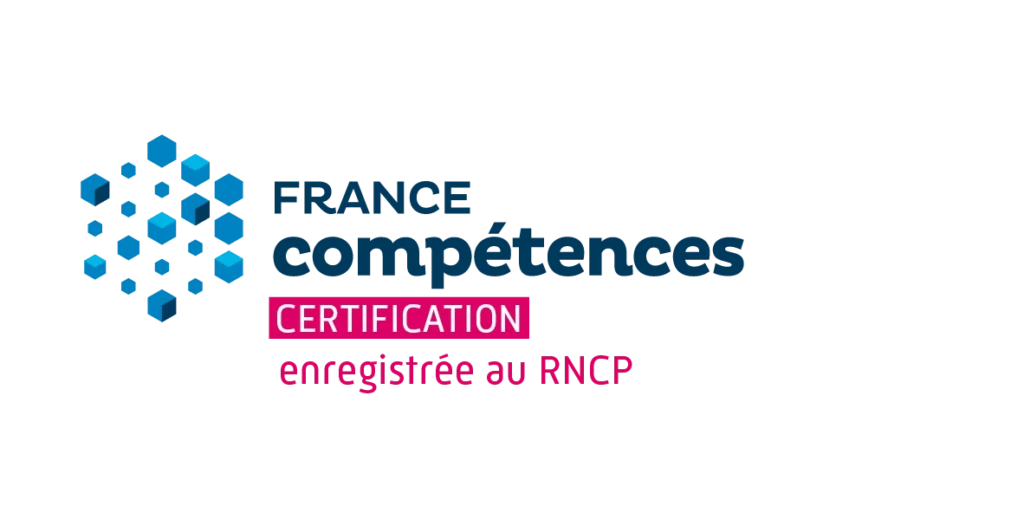 Logo France compétences certification enregistrée au RNCP.
